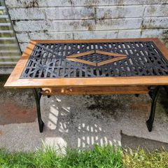 cast iron table