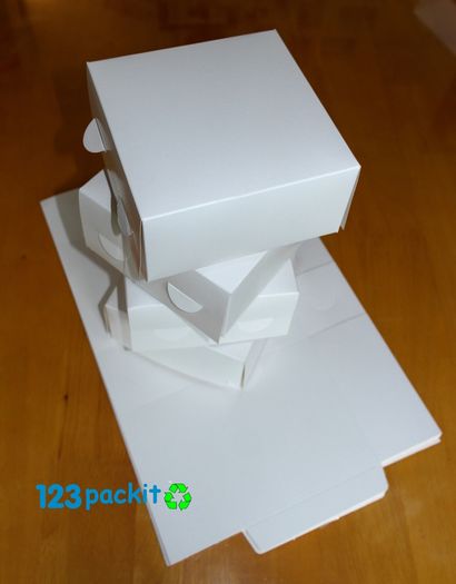 Lot of 10 Cake Boxes bakery range paper brand NEW cake boxes SIZE 15x15x10cm / 6x6x4 inches