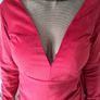 Velor dress with mesh Image 8
