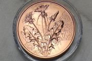 Austria 10 Euro Copper Uncirculated Coin 2022 - Dandelion - Languages of Flowers