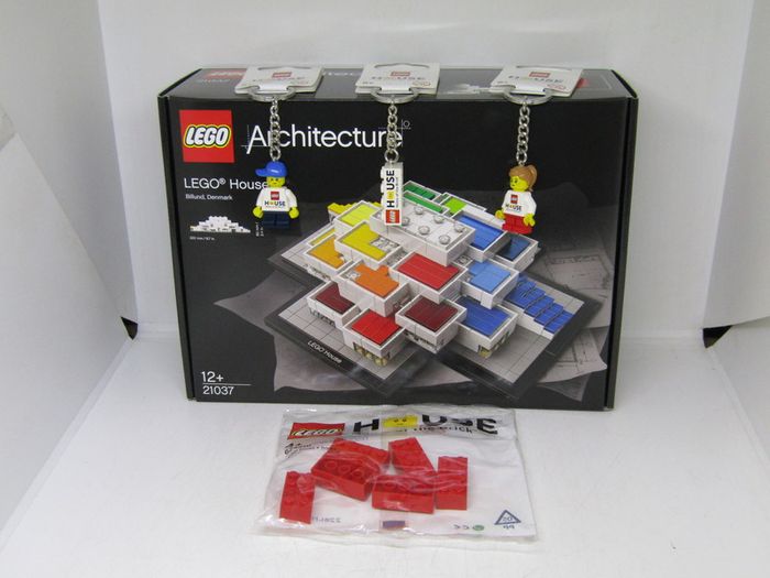 LEGO House Grand Opening Lot Includes Architecture House Billund 21037 All 3 Lego House Keychains And Lego House Polybag All New Factory Sealed Rare And Hard To Find Lot