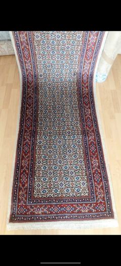 Beautiful Persian Moud Square Rug and Matching Runner Rug Carpet