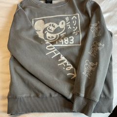 Disney x Keith Haring Grey Sweatshirt - Graphic Print, Streetwear Style