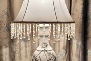 Mid-century handpainted lamp
