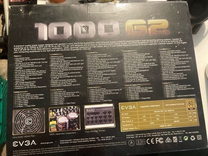 Power Supply Evga G2 1000w