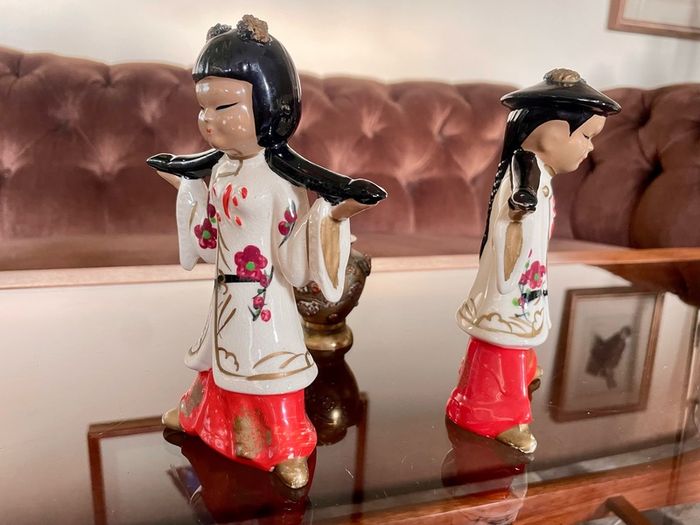 Rare Kitsch Mantle Decor 1950s