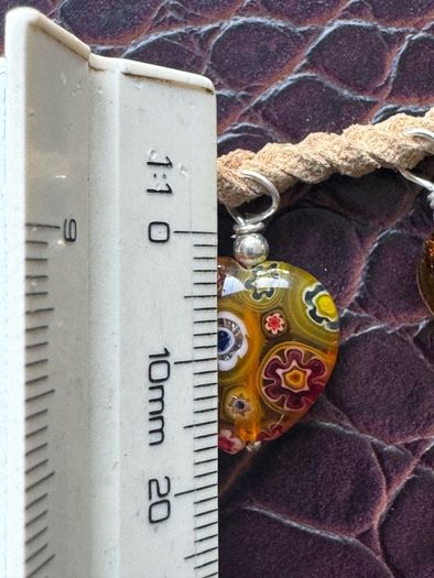 necklace with murano glass pendants
