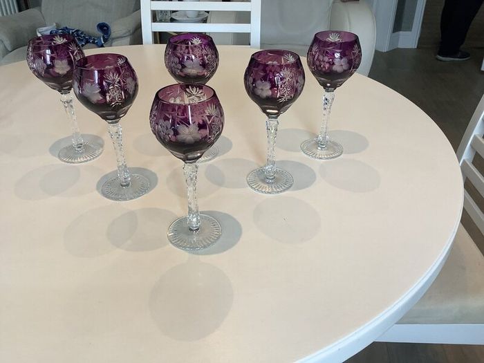 Bohemian Cut Glass Crystal Glasses