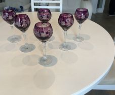 Bohemian Cut Glass Crystal Glasses