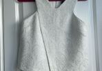 Bnwt River Island white and silver waistcoat type top