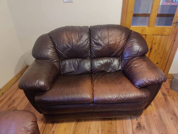 Two seater couch & recliner armchair