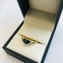 Vintage 14ct Yellow Gold Sapphire & Diamond Ring Image 3