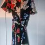 AX Paris Black Floral Belted Mini Wrap Skater Dress Image 4