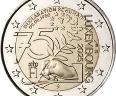 Luxembourg 2 Euro Commemorative Coin 2025 - The Schuman Declaration. Uncirculated.