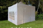 Pop Up Gazebo 3m x 3m  (10' x 10') Alu Frame White