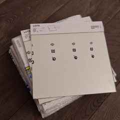 Bulk Lot: 8x Packs of IKEA LOTS (BLODLONN) 30x30 cm Square Glass Mirrors + Spacers