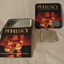 Whisky - Stainless Steel 6 Oz Flask & An Amazing Guide To 50 Of The World's Best Whiskies - 64 Page Book  - New - Never Used. In a Presentation Metal Box. Image 4
