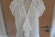 Zara cream dobby top uk10