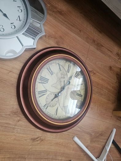 Two large clocks, working but time not accurate, might be an easy fix
