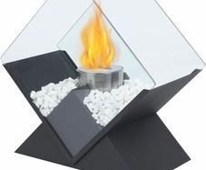 Diamond Tabletop Fire Bowl Pot 37cm Tall Portable Tabletop Fireplace Clean Burning Bio Ethanol Ventless Fireplace for Indoor Outdoor Patio Parties Events