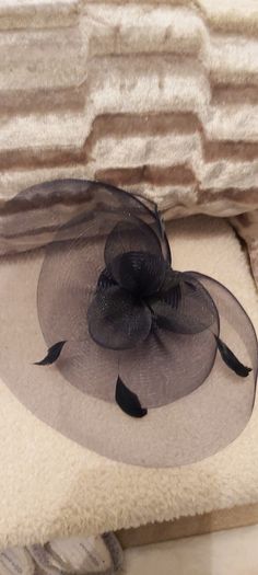 Navy fascinator