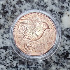 Austria 5 Euro Copper (.999) Uncirculated Coin 2022 - Happiness is a Bird - New Year Coins