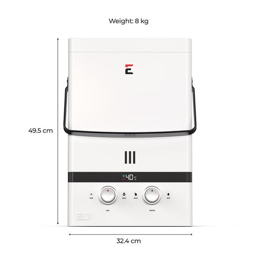 Luxe 7 LPM Portable Instantaneous Water Heater 37mbar