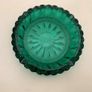 Mid Century Emerald Green Glass Ashtray Trinket Dish 1960s Image 2