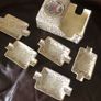 Vintage Empire Ware cigarette cases gold chintz Image 4