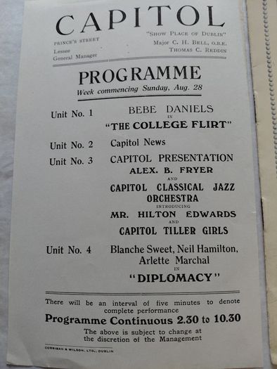 Capitol Cinema programme