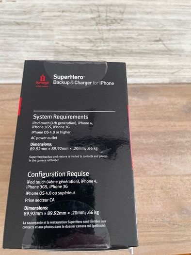 Iomega back up charger