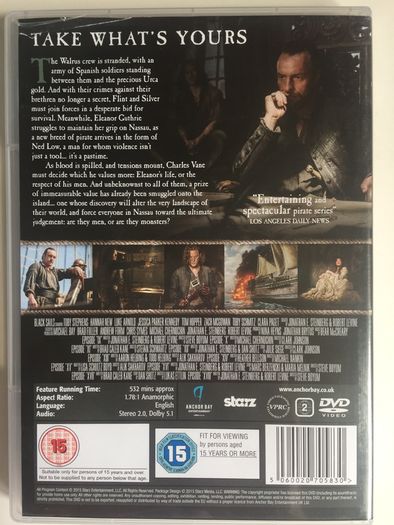Black Sails - Season 2 (2015) [DVD TV Boxset]