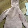 Barely worn toddler girls next cardigans pink and white 12-18 Image 3