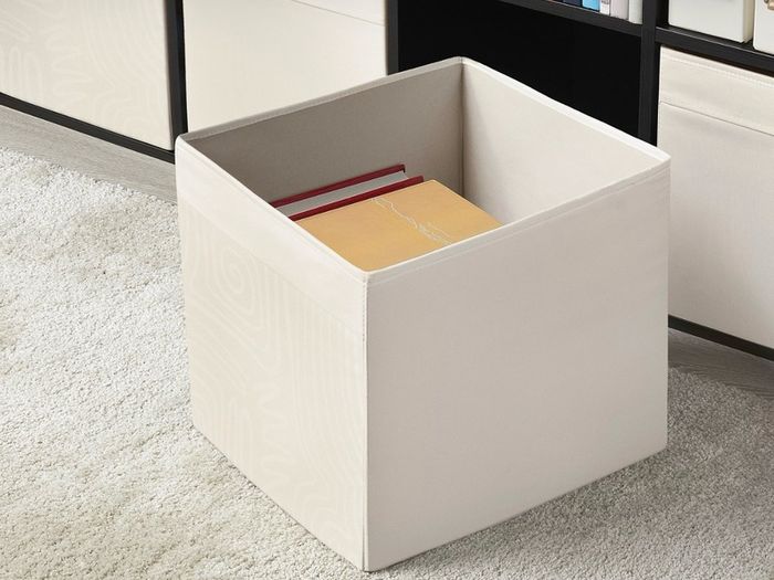3 pre-owned IKEA DRONA fabric storage cubes