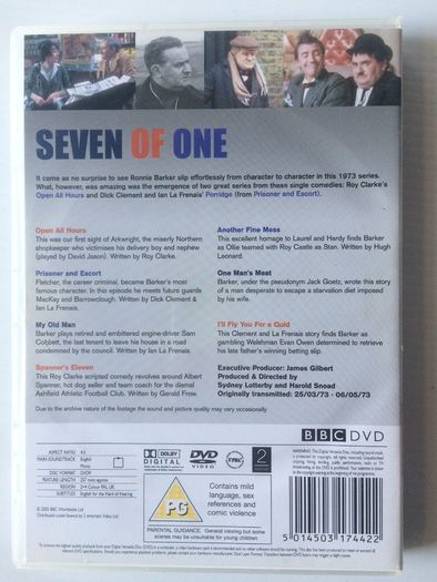 Seven Of One (Ronnie Barker) Complete Series [TV DVD Boxset]