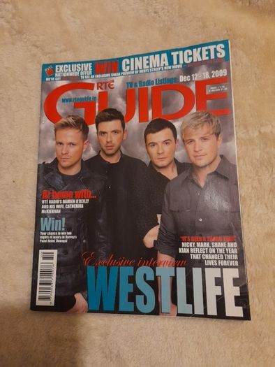 RTE Guide 2009 Westlife Cover
