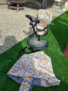 Universal Seated Buggy Board with toy steering wheel