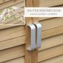 Garden Shed Wooden Garden Storage Shed 2 Door Unit Solid Fir Wood Garage Tool Organisation Cabinet 87L x 46.5W x 96.5Hcm Image 3
