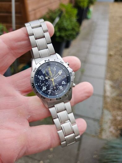 Watch Seiko Military Chronograph.