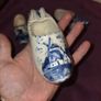 4 Delft Blue ceramic Clogs Image 4