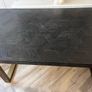 Black and gold herringbone table Image 3