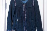 zara boho Jean jacket coat