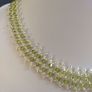 Stunning Intricate Hand-Beaded Short Length Necklace with Czech Faceted Crystal Beads and Glass Seed Beads - Handmade by Christabel Image 3