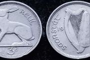 [#252] - Ireland 1933 | Irish 3d | Three Pence | Hare | KM.4