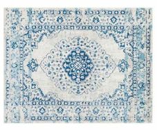 Cotton Arab Chenille Blue Rug 160 x 230  FREE DELIVERY