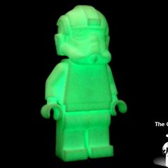 LEGO Tie Pilot Unreleased Star Wars Prototype Glow In The Dark Colour Monochrome Minifigure Extremely Rare And Hard To Find