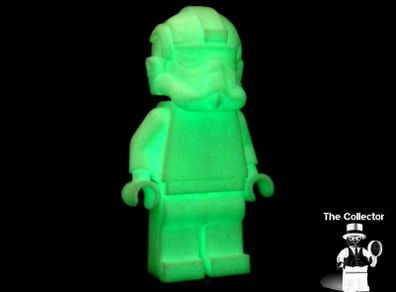 LEGO Tie Pilot Unreleased Star Wars Prototype Glow In The Dark Colour Monochrome Minifigure Extremely Rare And Hard To Find