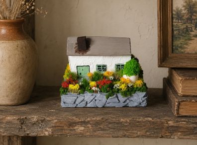 Handcrafted tiny wooden cottage