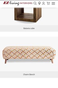 Bedroom/Sitting Room Bench/Footstool
