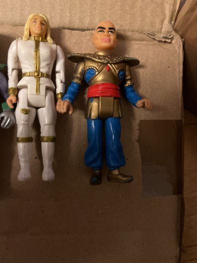 Vintage 1992 Matchbox Thunderbirds Brains, Lady Penelope, The Hood & Stingray Titan Figure Lot